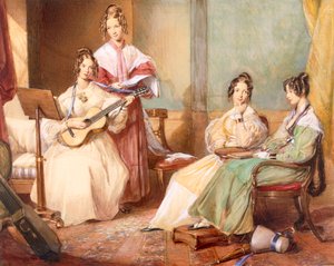 サムナー大司教の4人の娘、1833 作： George Richmond